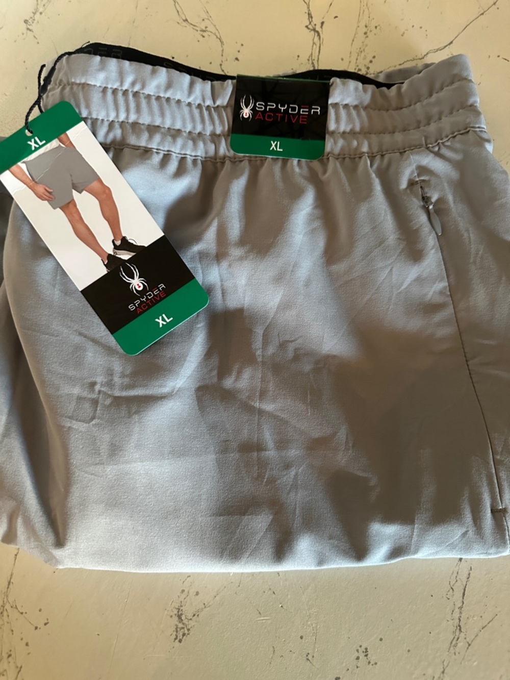 NWT Spyder Active Men’s Grey Performance Stretch Shorts XL